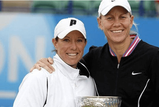 Rennae with her ex-girlfriend, Lisa Raymond